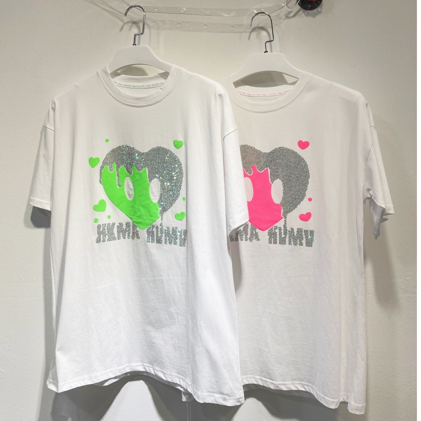 Strawberry Diamante Top White
