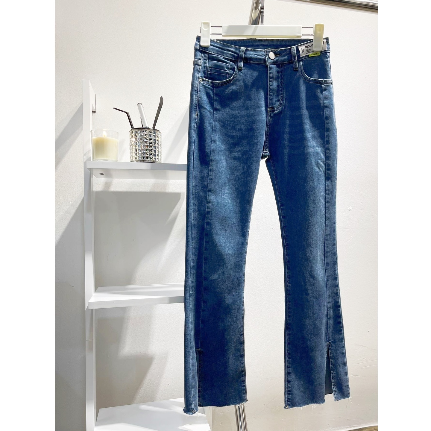 Split Denim Bell Bottom Size XXL