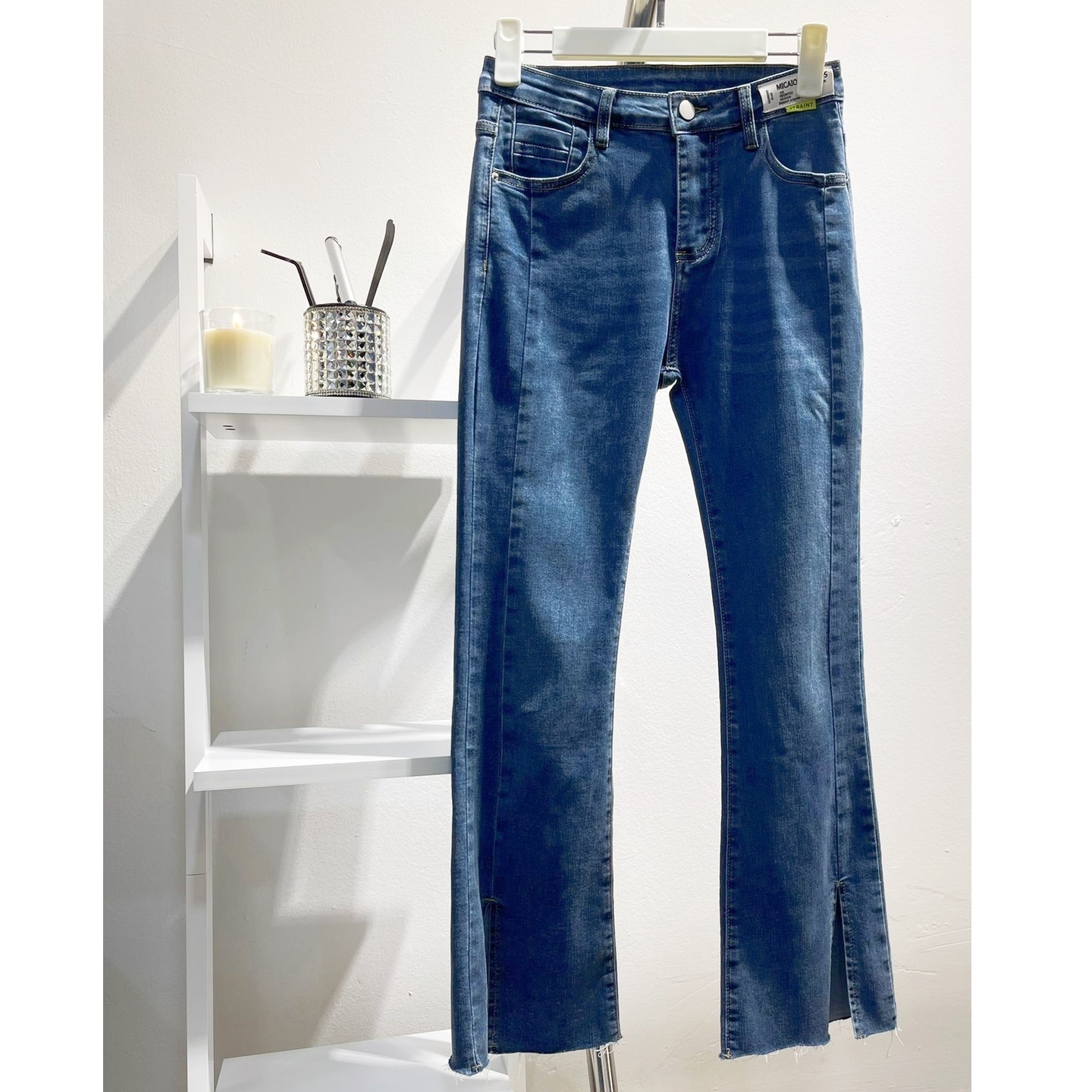 Split Denim Bell Bottom Size XL