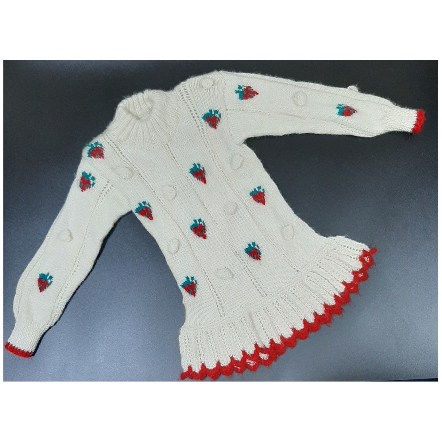 Hand Knitted Woolen Frock (12- 18 months)