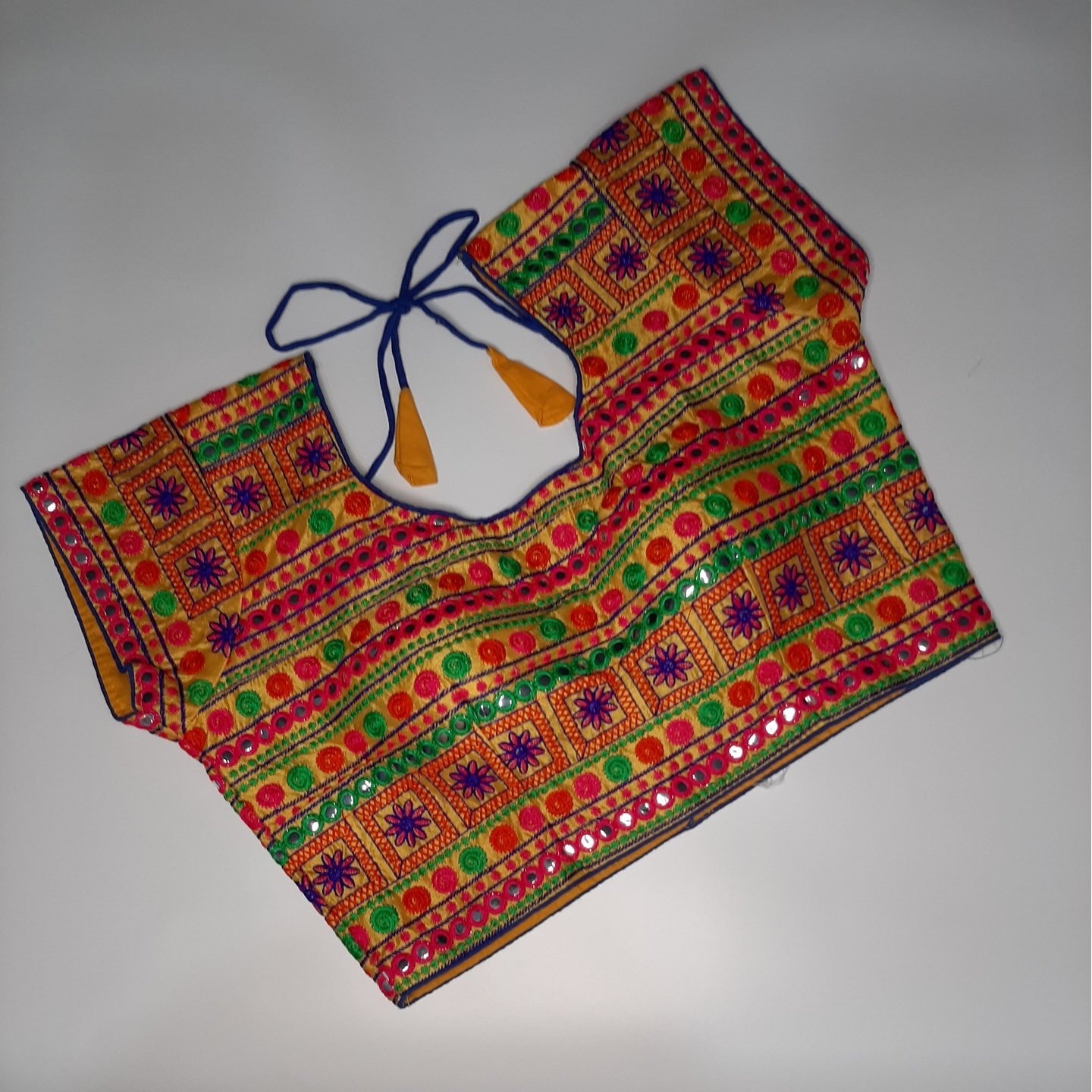 Multicolour embroidery  Gujrati blouse