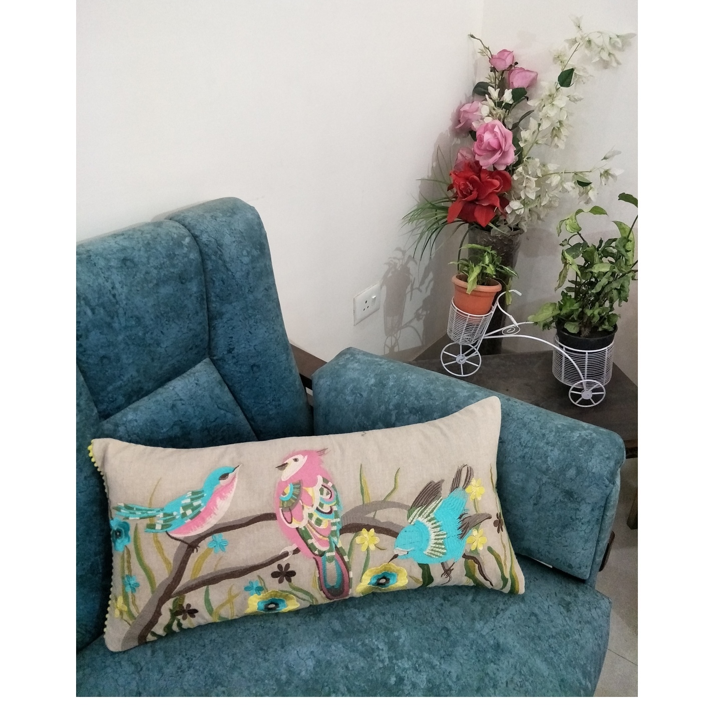 Embroidery Cushion Cover 1228 single Piece