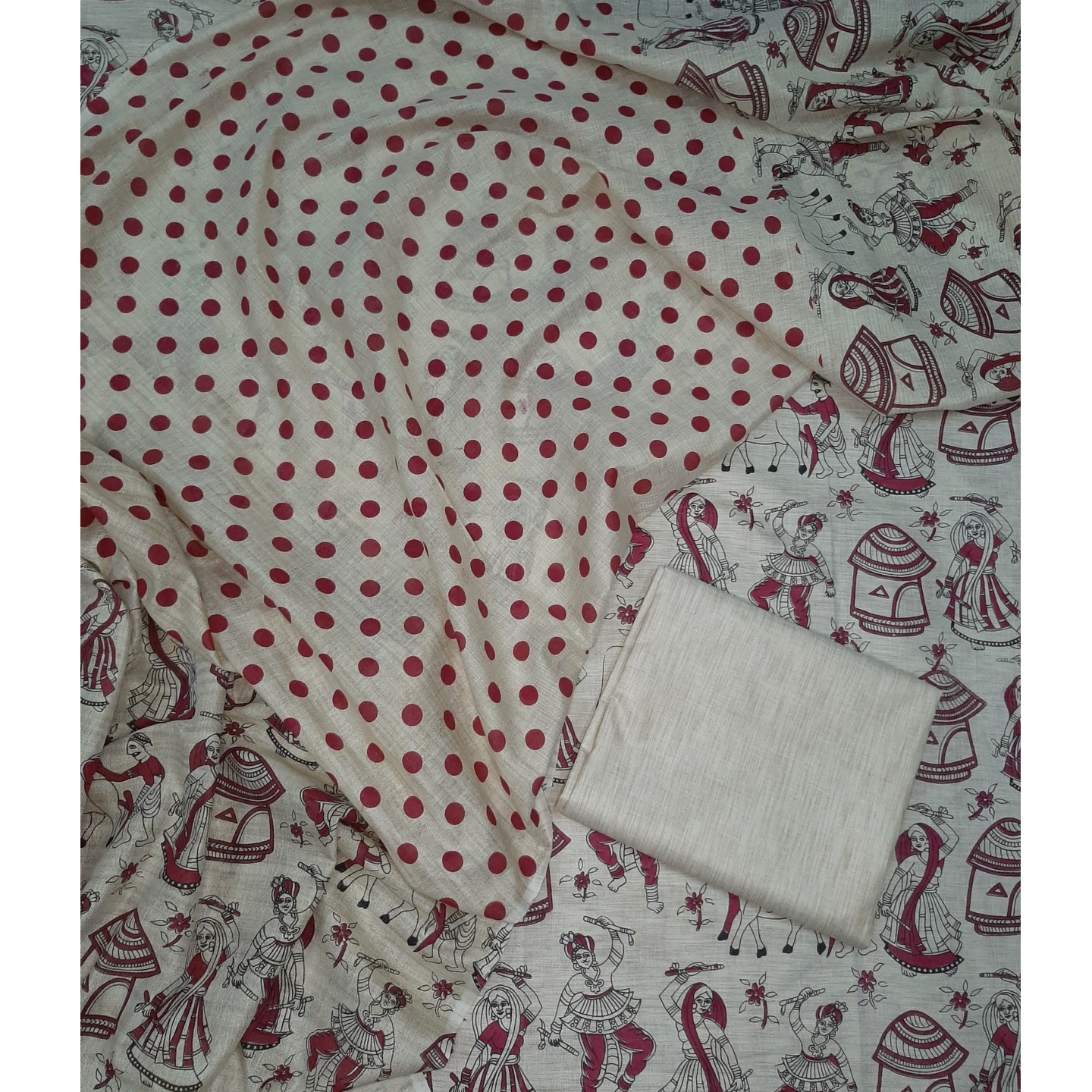 Pure premium cotton unstiched suits