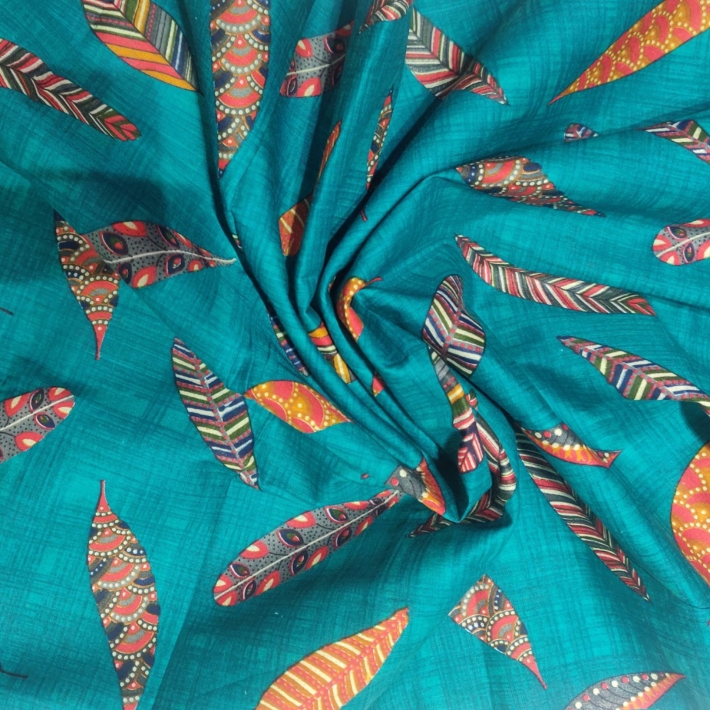 Leaf Pattern Pure Cotton