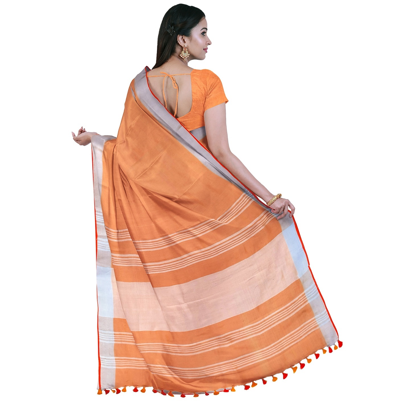 linen saree