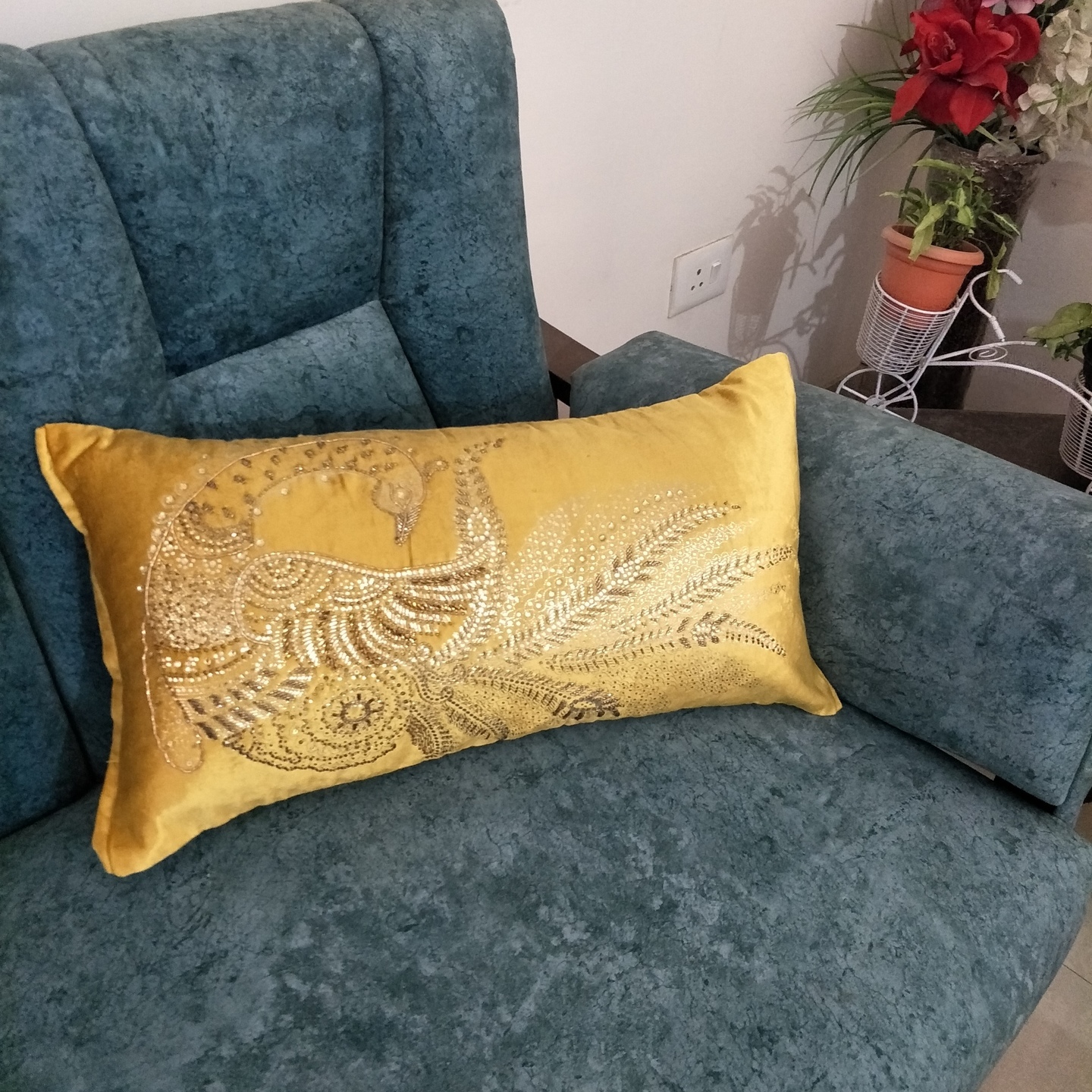 Embroidery Cushion Cover 1228 single Piece