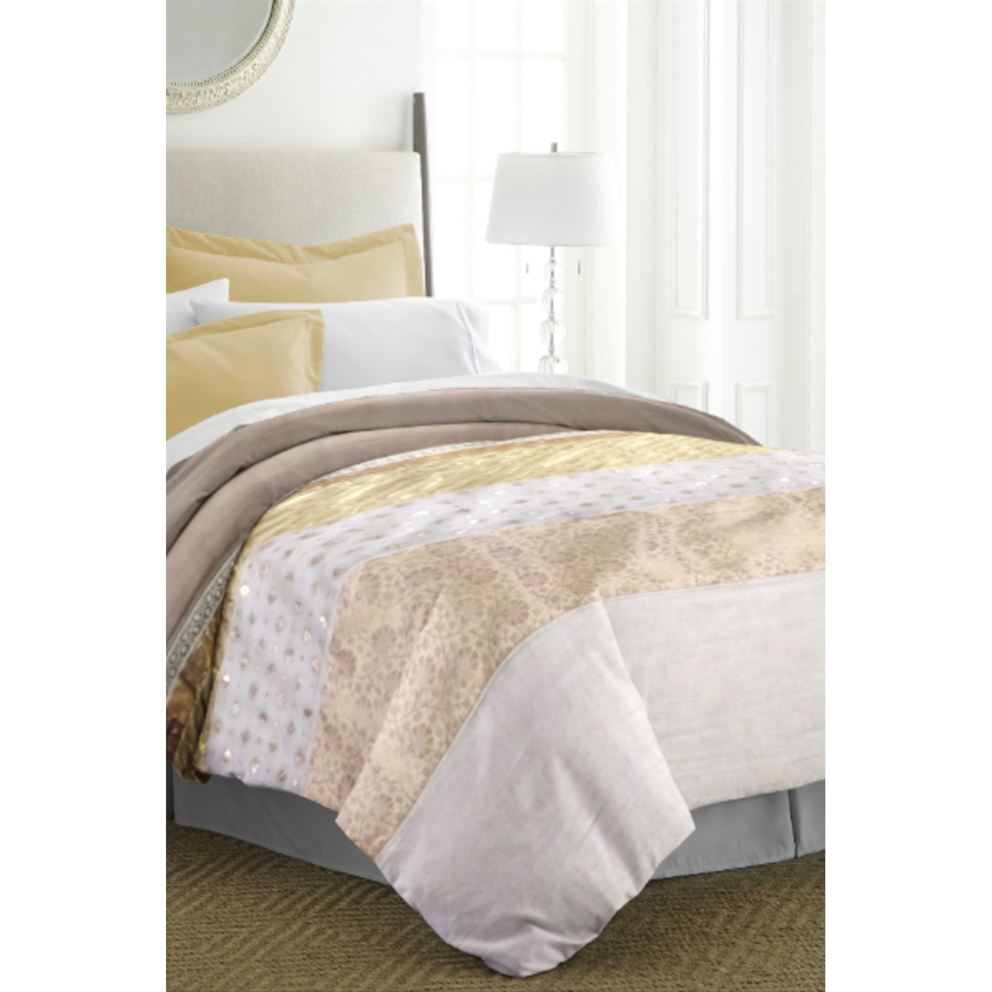 Beautiful bedcover with royal banarsi