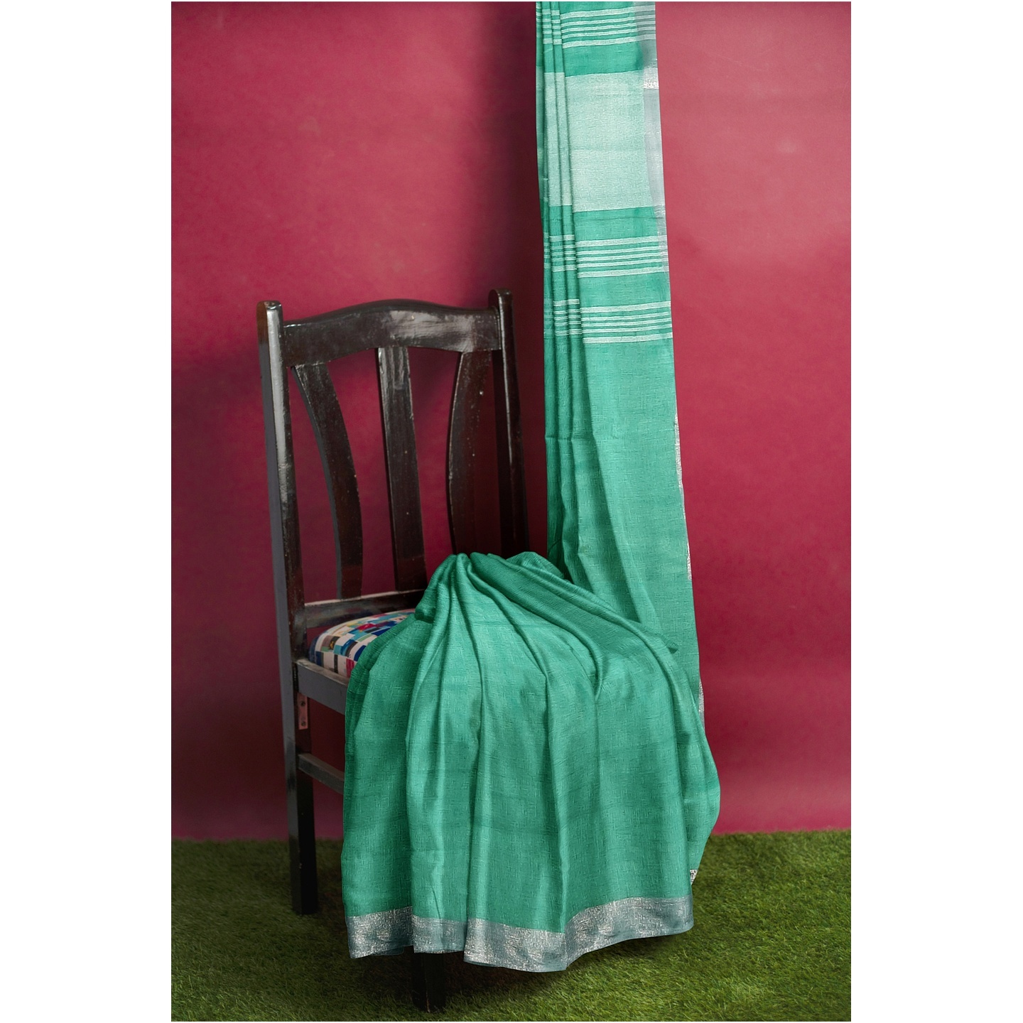Pure linen saree