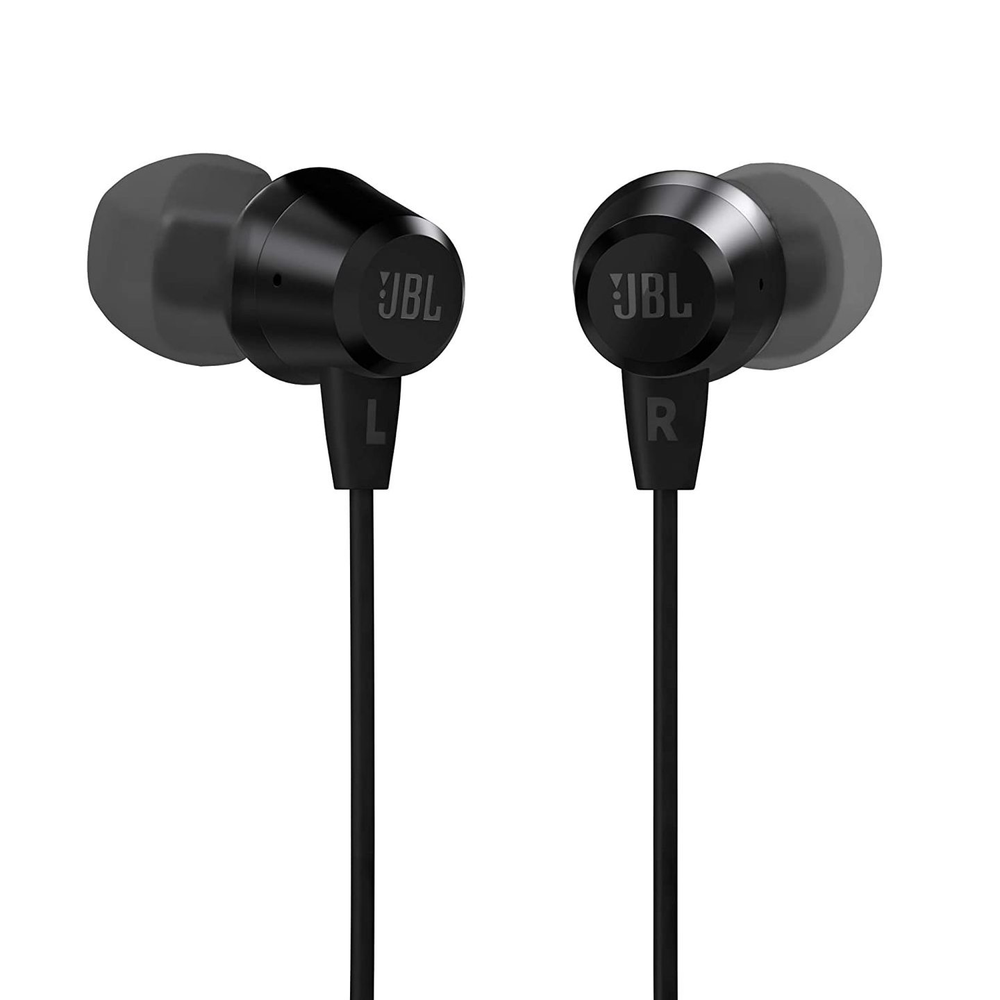 JBL C50HI by Harman in-Ear Headphones with Mic Black