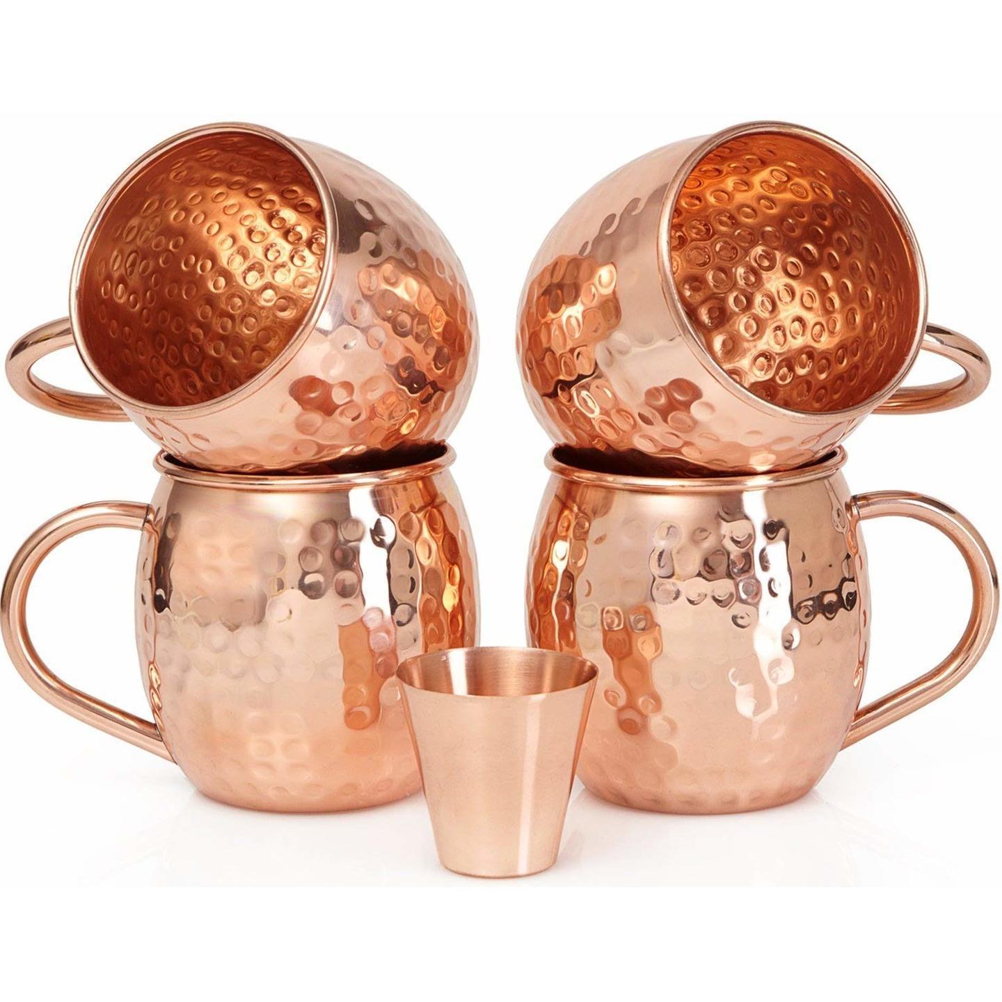 Pure Copper Moscow 4 Mule Mug & Glass