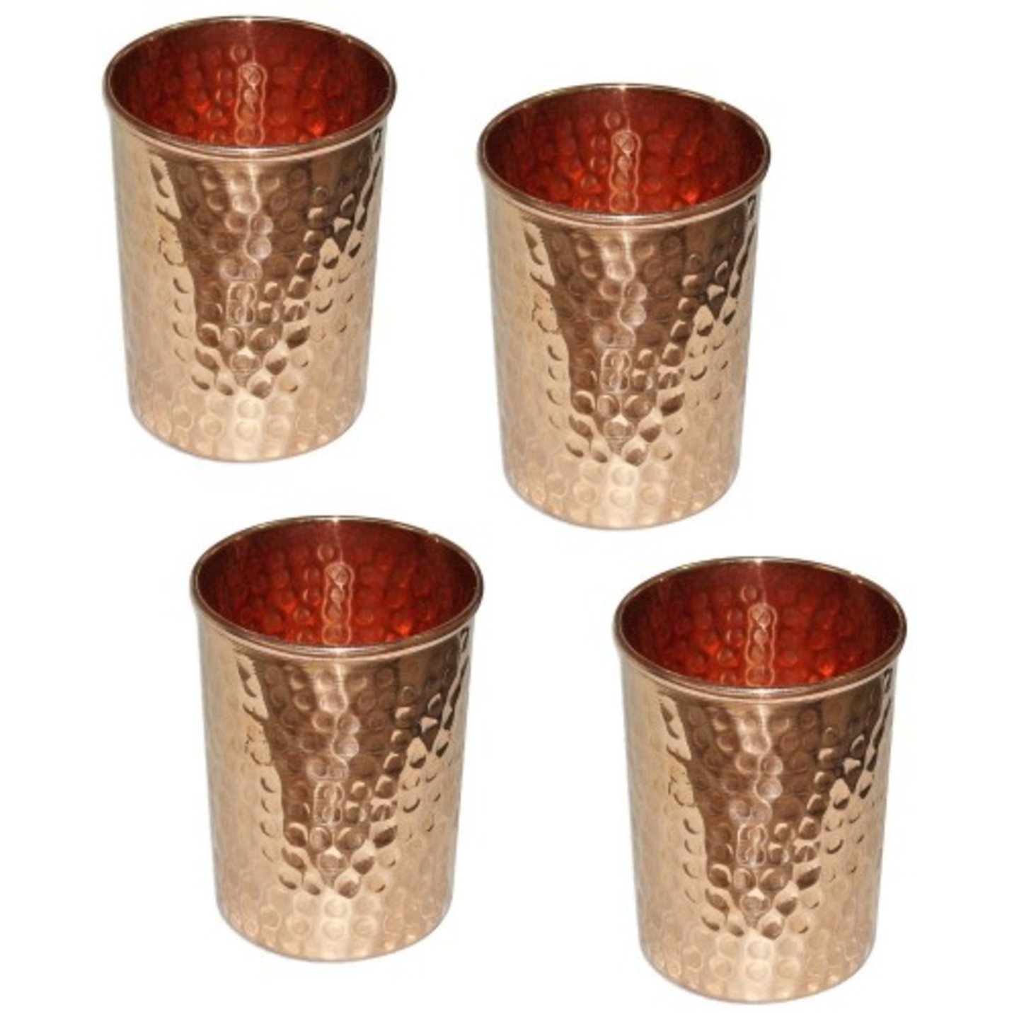 4 Copper Glass Set