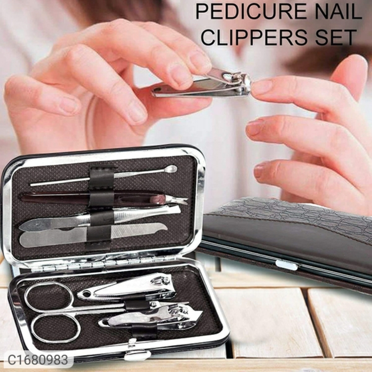 Beauty of - 7 in 1 Manicure set Professional Stainless Steel Nail Clipper Kit Finger Plier Nails art 