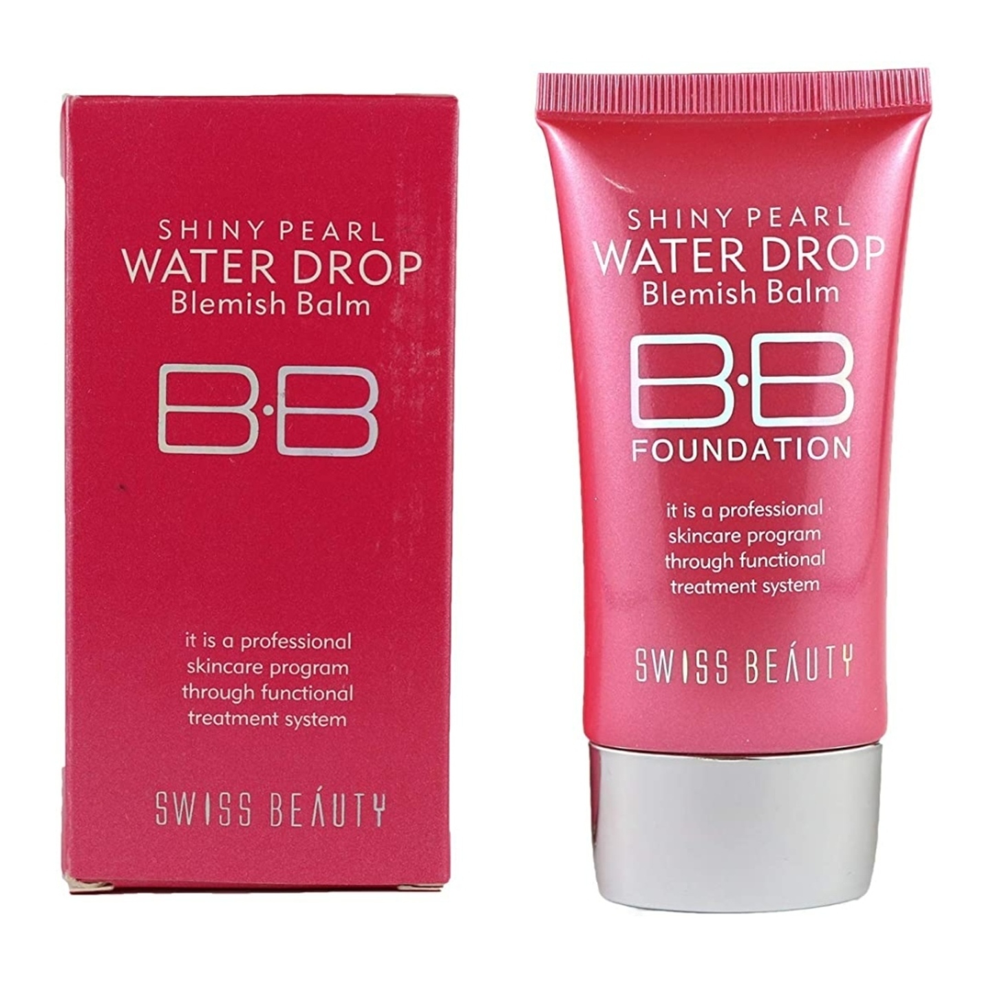 Swiss Beauty SPF-15 B.B Foundation Shiny Pearl Water Drop Blemish Balm Professional Skin Care Cream 40ml
