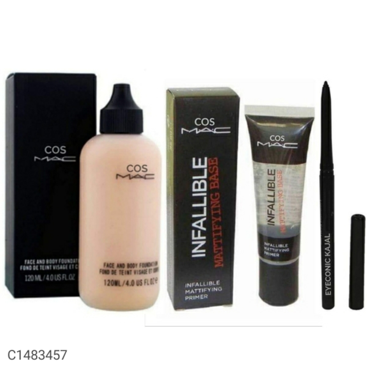 Professional Mac Foundation, Primer Makeup Combo With Other Essentials