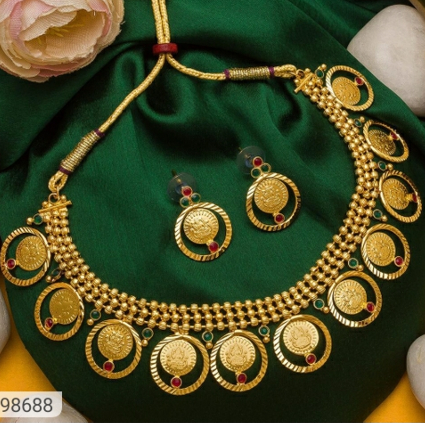 Precious Gold Plated Temple Jewellery Sets Vol -2
