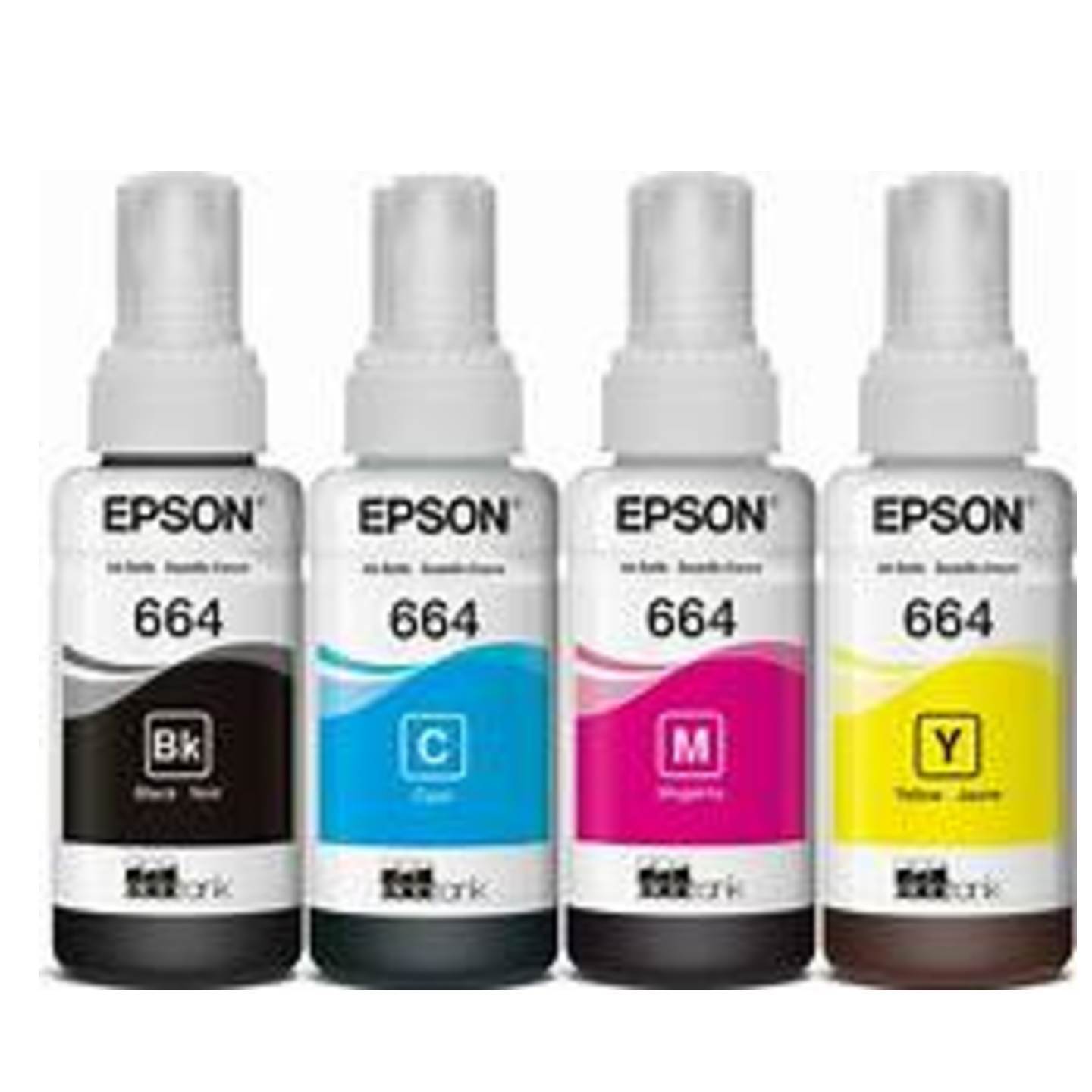 Epson 664 INK Black + Tri Color Combo Pack Ink Bottle