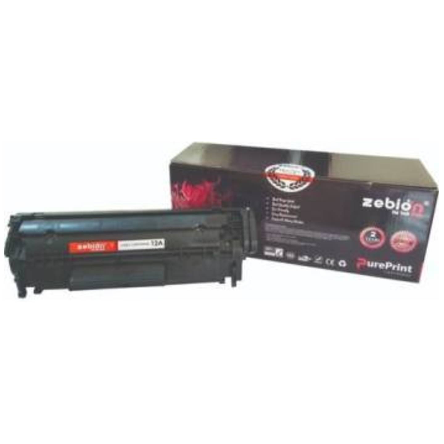 ZEBION 12A Black Ink Toner