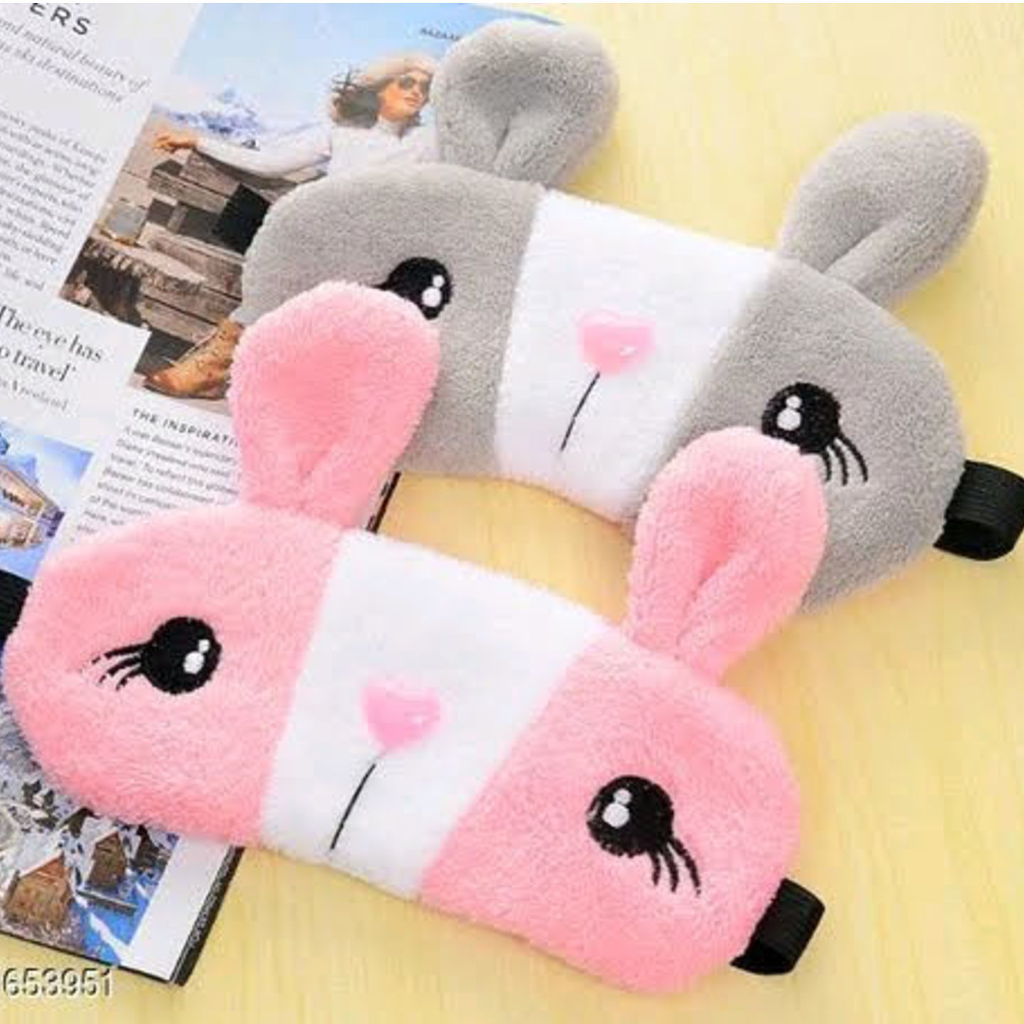 Bunny Rabbit Eye Cooling Mask Pack of 2