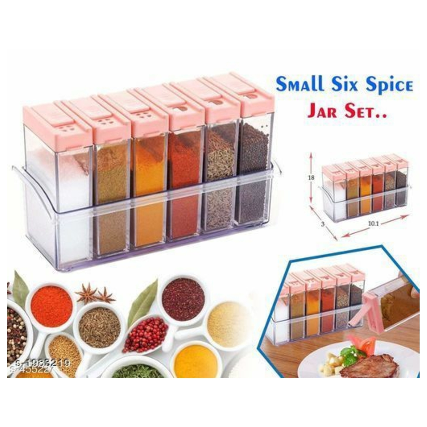 6 pcs spice rack