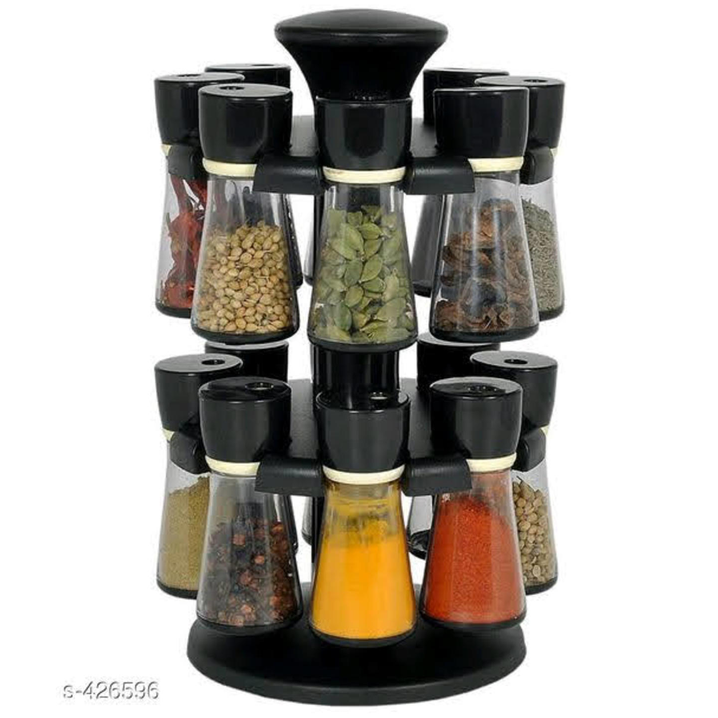 16 pcs revolving spice rack