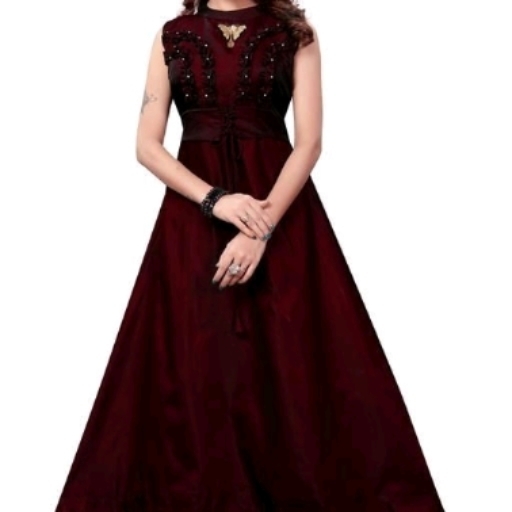 Designer Taffeta Silk Womens Gown