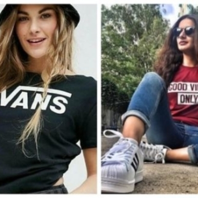2 Voguish Cotton Printed Womens T-Shirts  Pack of 2