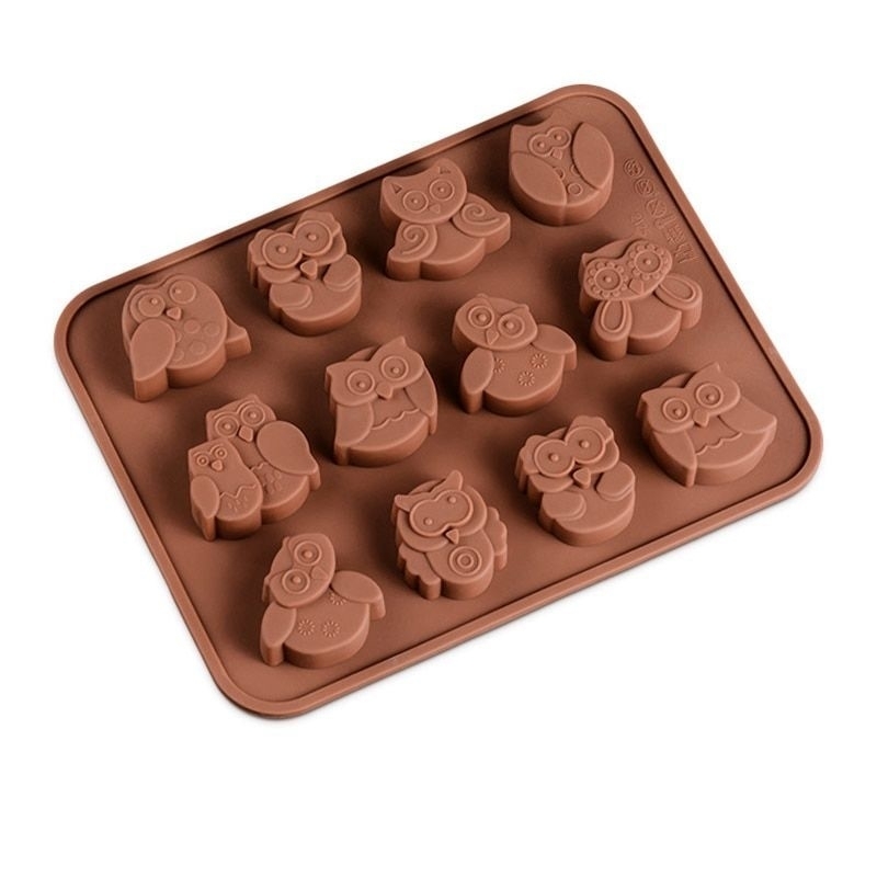 Owl Shaped Chocolate Candy Soap Candle Mould