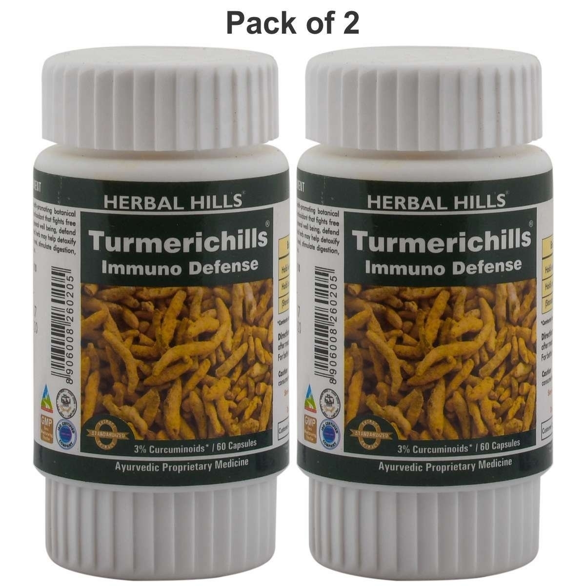 Herbal Hills Turmerichills 60 Tablets Pack Of 2