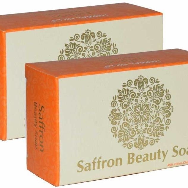 Herbal Hills Saffron Soap  Pack Of 2