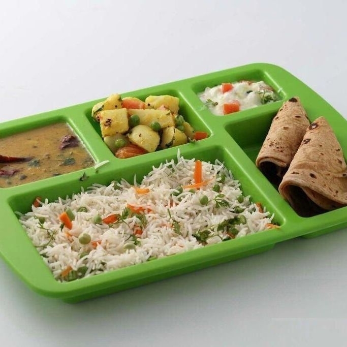 JonPrix 5 Compartment Lunch Plate  Food Tray Serving Thali