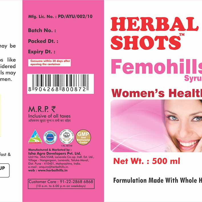 Herbal Hills Femohills Syrup Shots