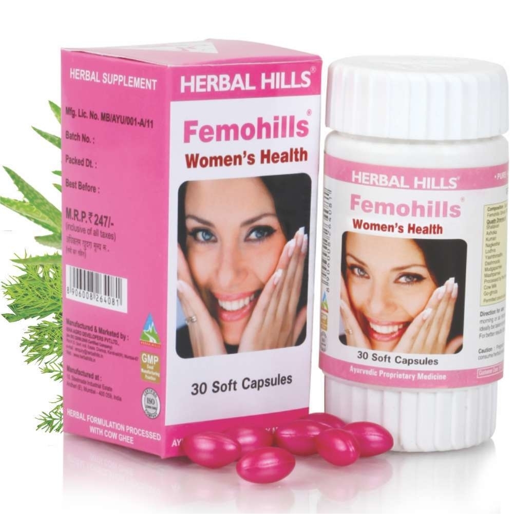 Herbal Hills Femohills Women's Health  30 Capsules