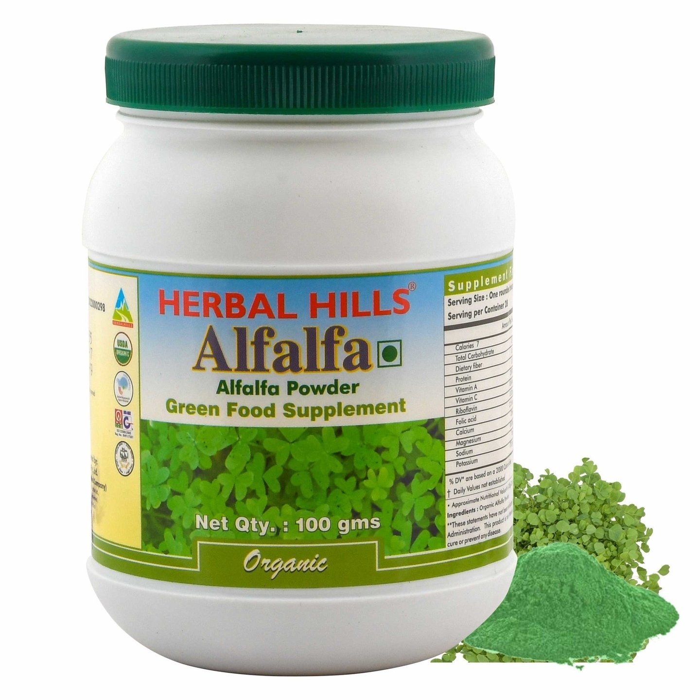 Herbal Hills Alfalfa Powder 100 G Powder