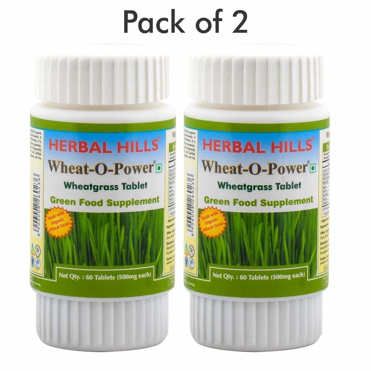 Herbal Hills Wheat-O-Power 60 Tablets Pack Of 2