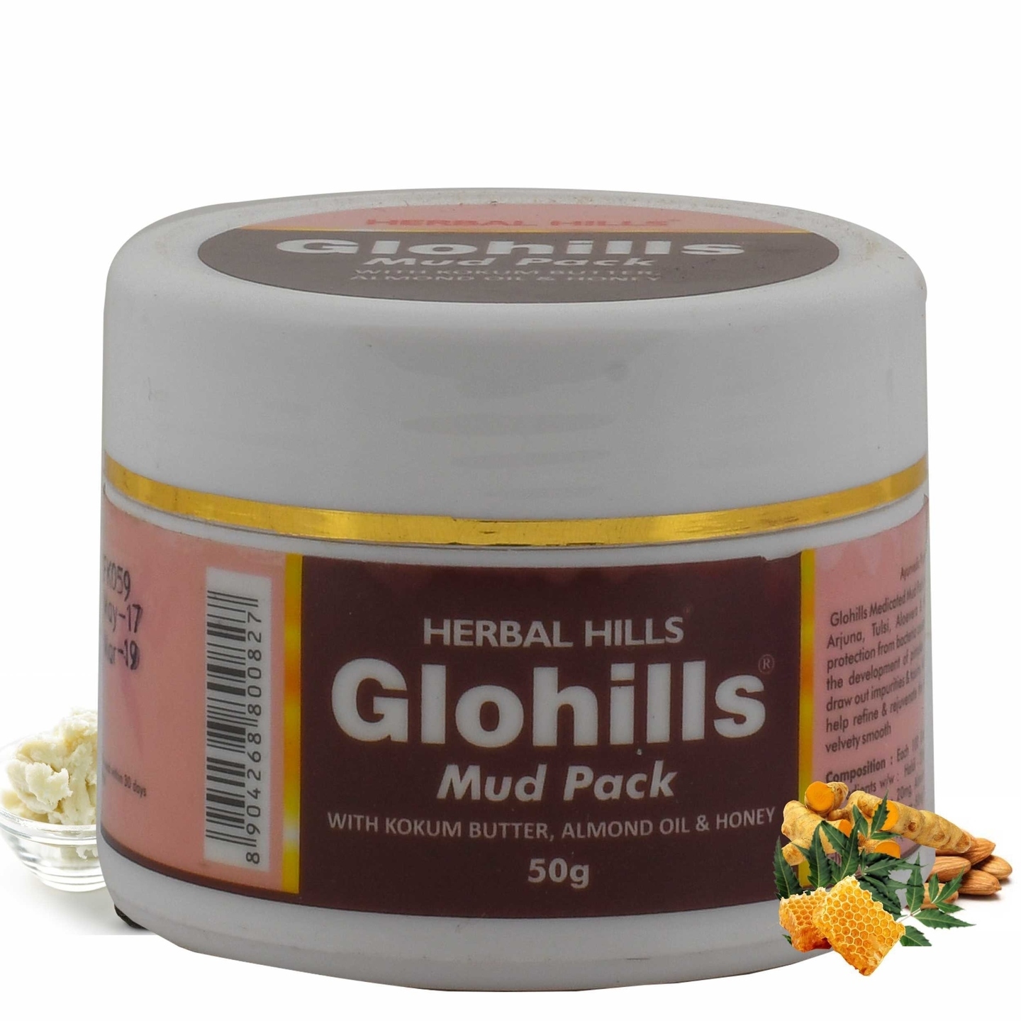 Herbal Hills Glohills Mud Pack  50Gms Cream Pack Of 2