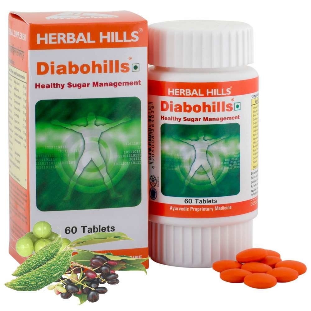 Herbal Hills Diabohills Healthy Blood Sugar 60 Tablets