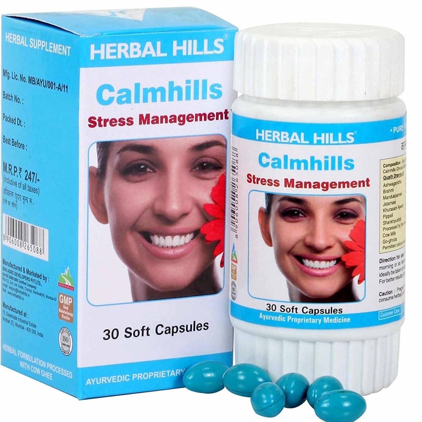 Herbal Hills Calmhills Stress Management 60 Capsules