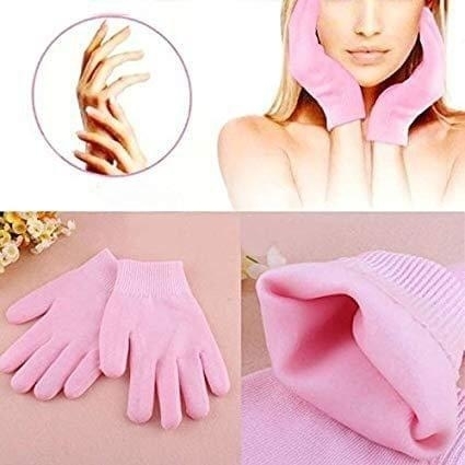 Moisturizing Whiteninig Exfoliating Treatment Smooth Beauty Reusable Hand MAsk Feet Care Silicone Gloves