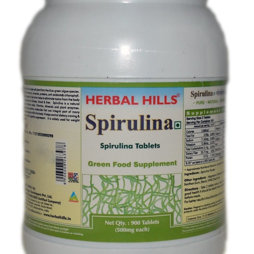 Herbal Hills Spirulina 900 Tablets