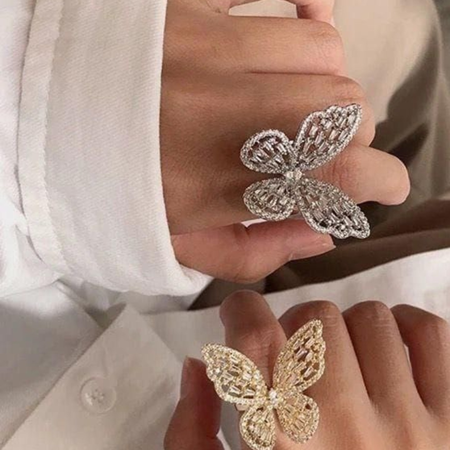 Beautiful Butterfly Finger Ring