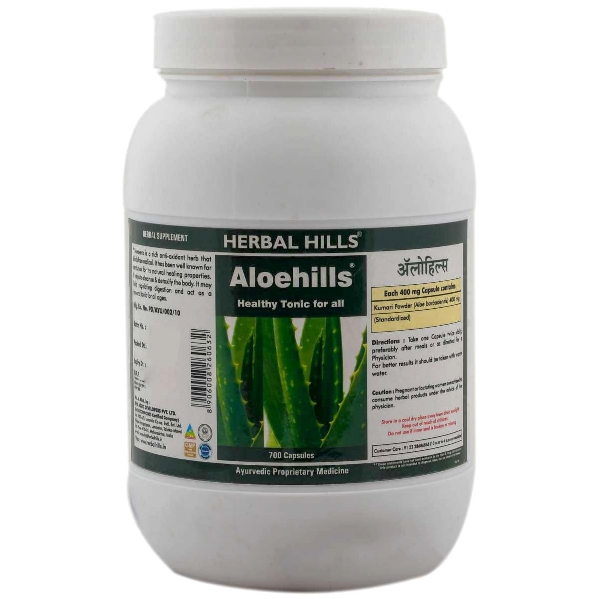 Herbal Hills Aloehills 700 Capsules