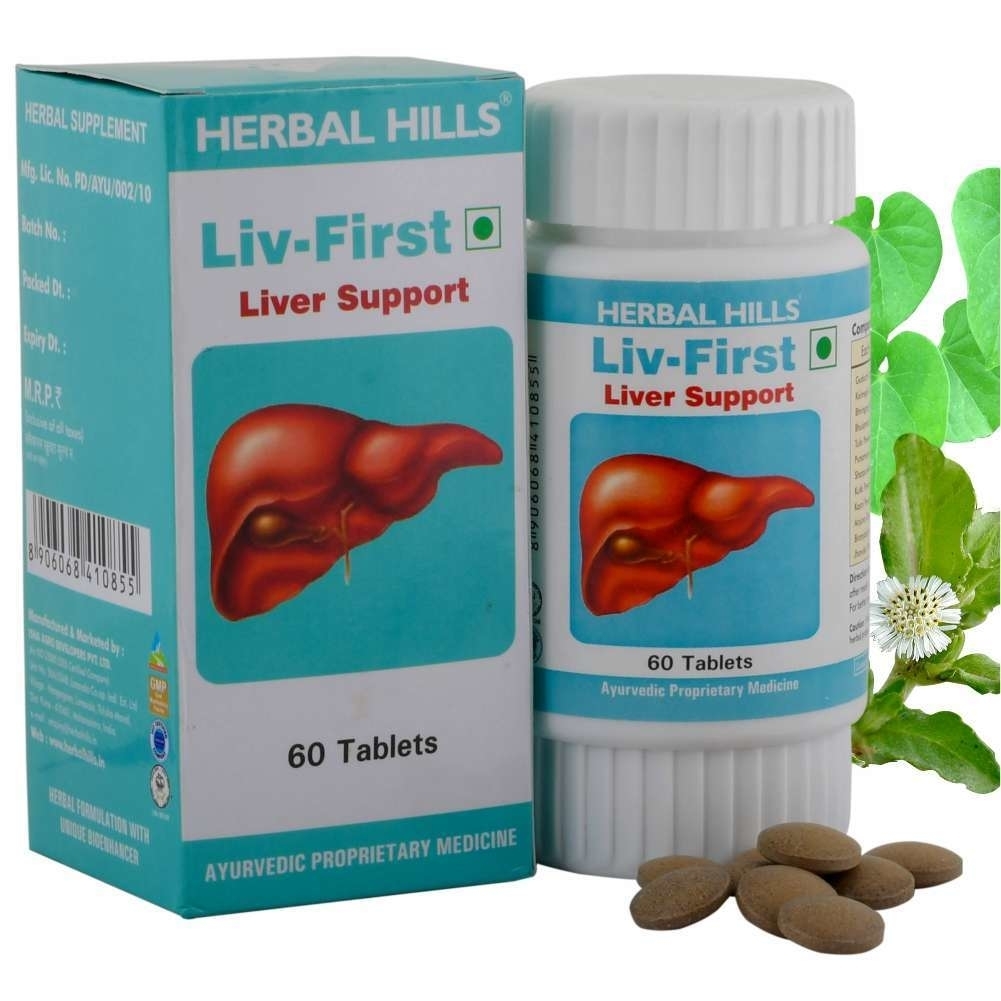 Herbal Hills Liv First Liver Support 60 Tablets