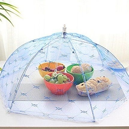 Umbrella Style Anti Fly Mosquito Kitchen meal cover Hexagon gauze table mesh food cover