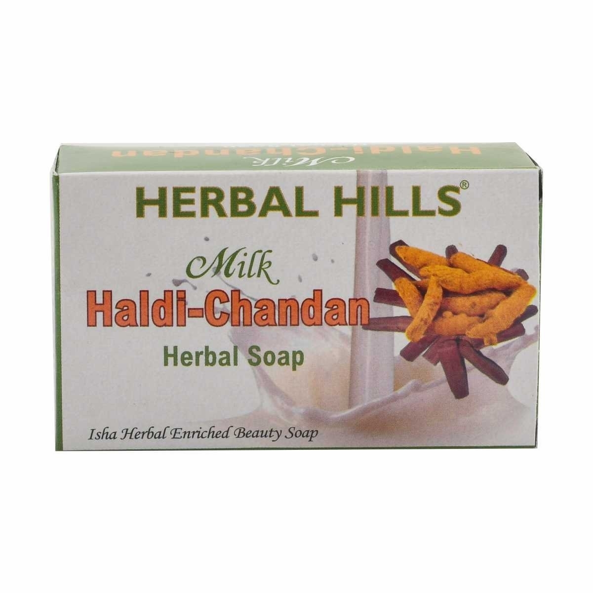 Herbal Hills Milk Chandan Turmeric Soap  Pack Of 2
