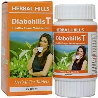 Herbal Hills Diabohills Tea Tablets 60 Pack Of 2