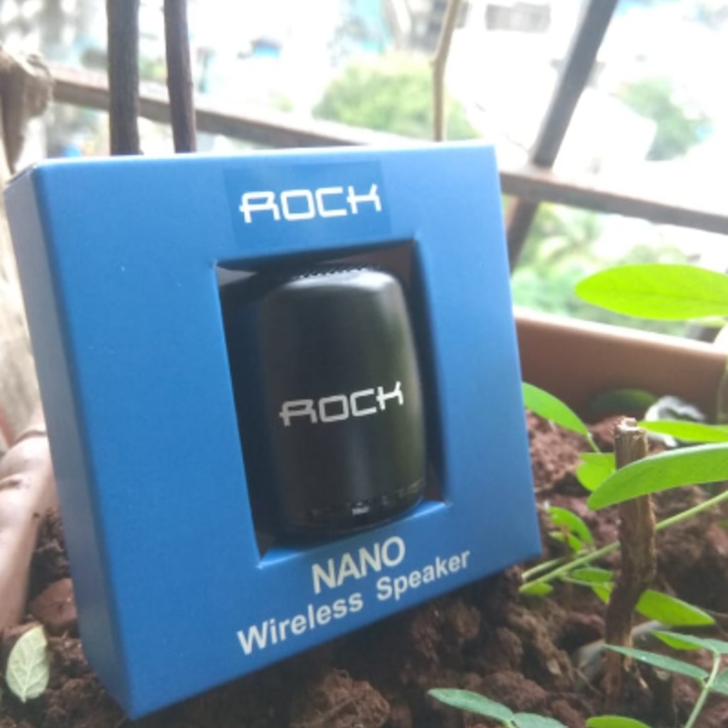 Rock Nano Wireless Bluetooth Speaker with Built-in Mic High Bass - Worlds Smallest Speaker