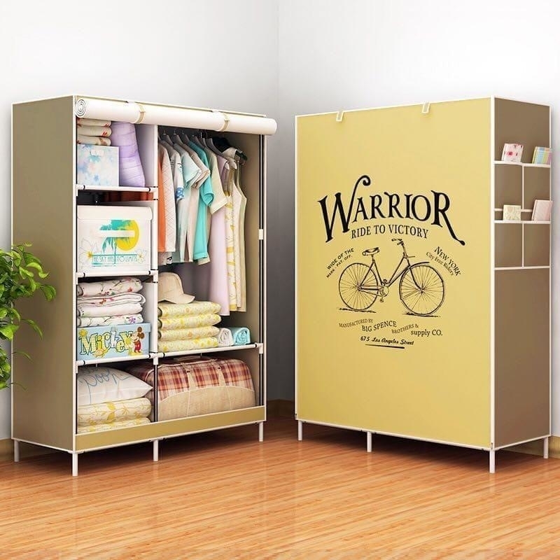 Wardrobe Organizer Rack Clothes Shelf Storage Cabinet Bedroom