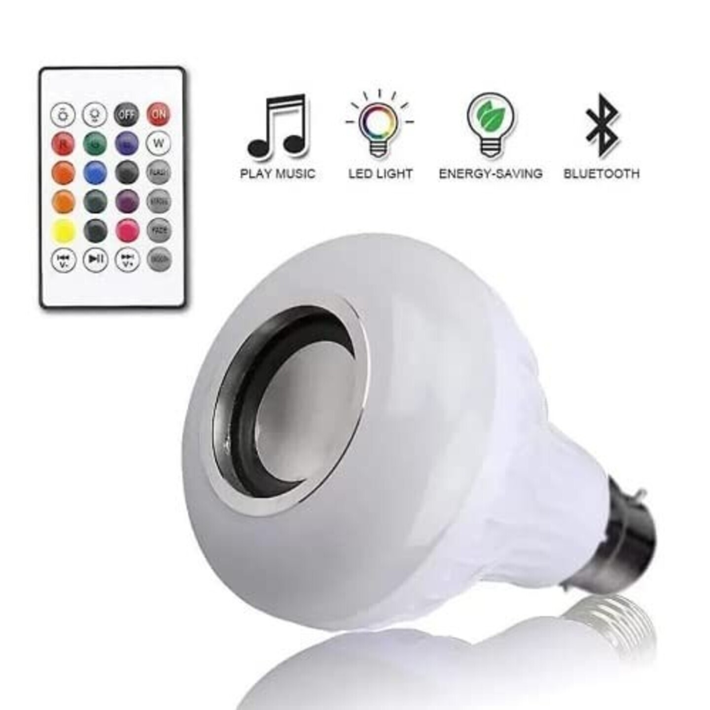 LED Light Bulb with Bluetooth Speaker