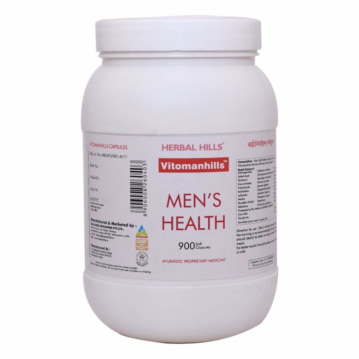 Herbal Hills Vitomanhills Men's Health 900 Capsules