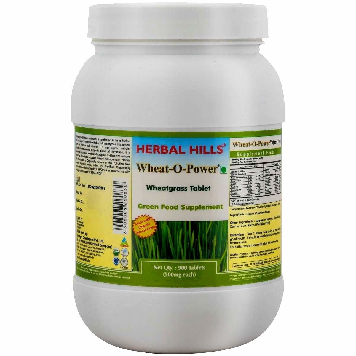 Herbal Hills Wheat-O-Power 900 Tablets